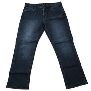 Urban Star Jeans Mens Size 38 Dk Wash Relaxed Fit Straight Leg Stretch